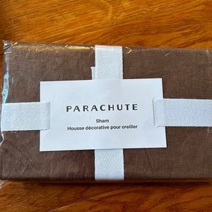 Parachute NWT Euro Sham in linen, Raisin Color